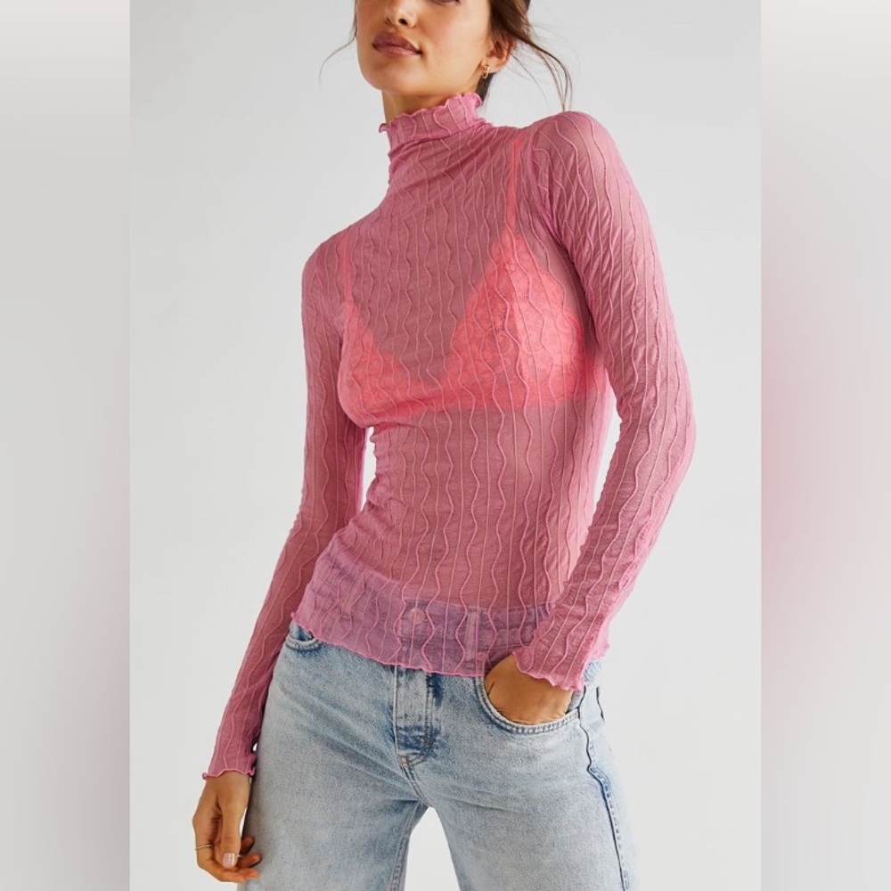 Free People Ross Mesh Top